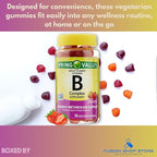 B Complex Gummies- Strawberry 70 Count (Pack of 1), Boxed by Fusion Shop Store