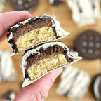 FITCRUNCH Snack Size Protein Bars, 6-Layer Baked Bar, 3g of Sugar & Soft Cake Core (18 Bars, Milk and Cookies)