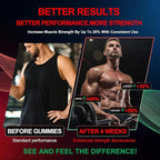 Health4All Creatine Monohydrate Gummies 5g for Men & Women, Creatine Gummy for Strength Energy & Muscle Growth Support Pre-Workout Supplement - Strawberry 120 Gummy