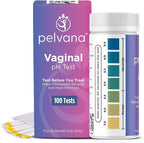 Pelvana Vaginal pH Test Strips for Women – 100 Strips, at-Home BV and Yeast Infection Test Kit, Vaginal pH Tester to Differentiate Between Conditions