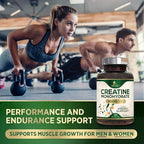 Creatine Monohydrate 3000mg Per Serving – Micronized Creatine Powder Capsules - Supports Lean Muscle, Strength, Energy, & Endurance - Nature's Supplement, Non-GMO, Bottled in USA - 120 Capsules