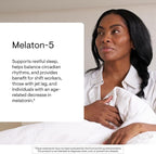 THORNE - Melaton-5-5 mg Melatonin Supplement - Supports Normal Circadian Rhythms, Restful Sleep & Relaxation* - Third-Party Certified - Gluten, Dairy & Soy-Free - 60 Capsules
