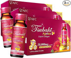 AFC Japan Tsubaki Ageless Liquid Collagen Drink for Women | 10,000mg Marine Collagen Peptides, 500mg Royal Jelly, Hyaluronic Acid | Supports Skin Hydration & Elasticity 1.69 fl.oz x 10 Bottles (3Pack)