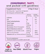 Quercetin Gummies by BioVitalica - Quercetin with Bromelain Vitamin C and Zinc & Elderberry + Vitamin D3-5 in 1 Immune Support - Zinc Quercetin 750 mg for Kids and Adults (1)