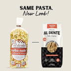 Al Dente Protein Pasta Roasted Garlic Fettuccine – 30g High Protein, Lower Carb, High Fiber. Artisanal Flavor: Cage-Free Eggs & Semolina. Keto and Point-Based Diet-Friendly. 10oz Bags (Pack of 6)