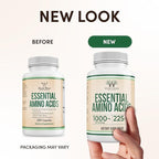Essential Amino Acids - 1 Gram Per Serving Powder Blend of All 9 Essential Aminos (EAA) and All Branched-Chain Aminos (BCAAs) (Leucine, Isoleucine, Valine) 225 Capsules, Gluten Free by Double Wood