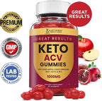 Great Results Keto ACV Gummies Advanced Formula 1000MG Great Results Keto Gummies Apple Cider Vinegar Formulated with Pomegranate Beet Juice Powder B12 Vegan Non GMO 60 Gummys