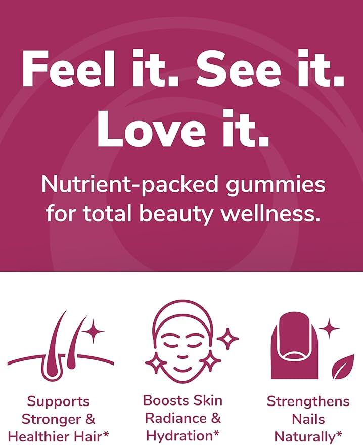 Lunakai USA Made Super Hair Gummies with Biotin, Zinc, Horsetail Extract & Saw Palmetto - Hair Growth Vitamins for Women & Men – Supports Thicker, Longer, Stronger Tresses, Skin & Nails - 6 Pack