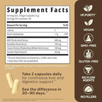 HealthForce SuperFoods Liver Rescue - Natural Liver Cleanse - with Milk Thistle & Dandelion Root - Gluten-Free & Vegan - 120 Capsules