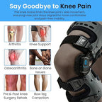 Comfyorthopedic UPGRADED Single Side OA Medial Unloader Knee Brace for Men and Women Osteoarthritis & Arthritis Pain Support, Bone on Bone Joint Offloader L1851 L1843 Built-in Hex Key, Fits Up To 32in Plus Size Thigh Left