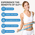 GLP-1 Weight Management Supplement for Women & Men, GLP1 Appetite Control, Energy & Digestion Balance - Vegan, Gluten-Free, Dairy Free, 90 Capsules (Pack of 1)