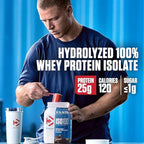 Dymatize ISO 100 Whey Protein Powder with 25g of Hydrolyzed 100% Whey Isolate, Vanilla 5 Pound, Package may vary