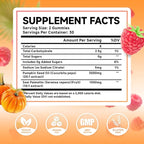 MEENCCD 2 Pack Pumpkin Seed Oil Gummies with Saw Palmetto, Pumpkin Seed Oil for Hair and Skin Health, Pumpkin Seed Extract for Women Men, Sugar-Free, Raspberry Flavor, 120 Count