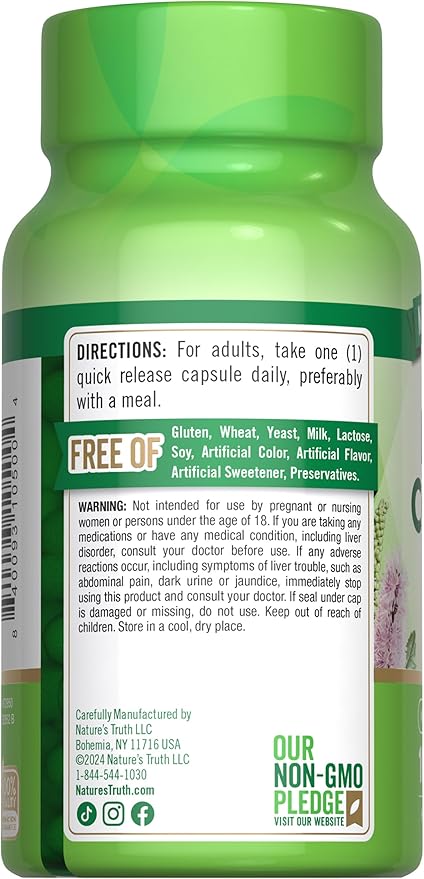 Nature's Truth Black Cohosh | 100 Capsules | Root Extract | Non-GMO & Gluten Free Supplement