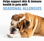 Pet Naturals Allergy Plus Calming Soft Chews for Dogs, Support for Seasonal Allergies, Paw Licking, Itchy Skin, Everyday Stress, Skin Health & Immune Health, 60 Count