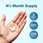 Magnesium Glycinate 400mg | 4+ Month Supply | Sleep, Relaxation & Muscle Support | High Absorption Chelated Magnesium Supplement for Women & Men | Gentle on Digestion | Vegan | 270 Tablets