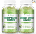 Totaria (2 Packs) Sugar Free Soursop Oil Graviola Sea Moss Gummies - Support Digestive Sleep Skin Health, Immunity & Antioxidant - Guanabana Fruit with Sea Moss, 150mg Black Seed Oil Non-GMO Vegan