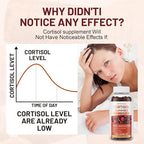 Unisex Cortisol Gummies - Contains Ashwagandha, Magnesium, L-Theanine - Unisex - Relieves Stress, Promotes Sleep, Detoxifies, Balances Hormones, 60 Count