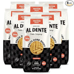 Al Dente Protein Pasta Rigatoni – 30g High Protein, Lower Carb, High Fiber. Artisanal Flavor: Cage-Free Eggs & Semolina. Keto and Point-Based Diet-Friendly. 10oz Bags (Pack of 8)