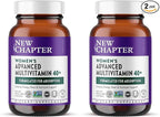 New Chapter Women's Multivitamin 40+ Advanced Formula for Heart,Hormone,Immune&Energy Support,Higher Levels of Whole-Food Fermented B Vitamins +D3,Made Organic Non-GMO Ingredients,96 Count (Pack of 2)
