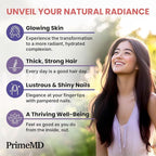 27-in-1 Hair Skin and Nails Vitamins (6810mg) with Biotin 10000mcg - Collagen Supplements for Men and Women - Keratin Supplements with Probiotics and Saw Palmetto, 90ct (2-Pack)