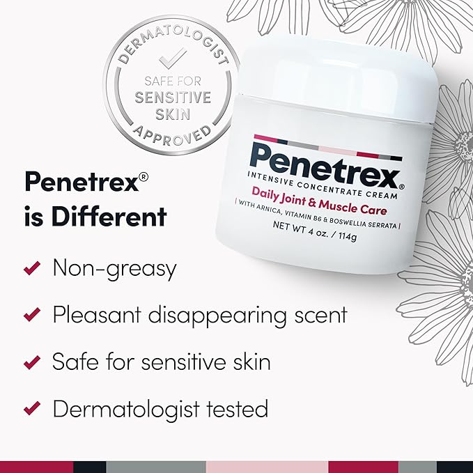 Penetrex Daily Care Trio Bundle - Arnica, Vitamin B6 & MSM (2 Oz., 3 Oz., 4 Oz.)