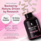 Myo-Inositol & D-Chiro Inositol 40:1 for Women | Inositol Supplement for Women | Hormone Balance, Fertility & Cycle | Vitamin B8, Insulin & Flo Ovarian Support | 120 Caps