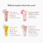 medicube Wrapping Mask Collagen Glazed Milky Glow Daytime Peel Off Mask | Quick and Easy Care with Glutathione, Niacinamide for Plumped, Hydrated & Smooth Skin | Korean Skin Care, 2.53 fl.oz