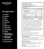 Barker Wellness Mushroom Adaptogen Gummies for Memory & Focus, Brain Health Supplement with Lion's Mane, Cordyceps, Cognizin, Nootropics, Vegan, Sugar-Free Passion Fruit Watermelon Flavor- 60 Count