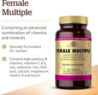 Solgar Female Multiple, 120 Tablets - Multivitamin, Mineral & Herbal Formula for Women - Advanced Phytonutrient - Vegan, Gluten Free, Dairy Free, Kosher - 40 Servings