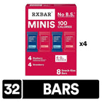 RXBAR Minis Protein Bars, 6g Protein, Gluten Free Snacks, Variety Pack (4 Boxes, 32 Count)