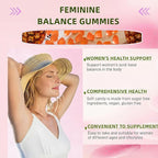 Feminine Balance Gummies - Pineapple Probiotics for Women for Premium Women’s Health & Wellness-Immune Support, Hawaiian Pineapple,60 Gummies (30 Servings)（P1）