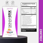 Zantrex SkinnyStix Energy Powder – Lose Weight, GLP-1, Appetite Suppressant, Boost Mood – 10 Calories – Yerba Mate, Coffee Bean – 30 Stix, Berry