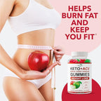 Keto ACV Gummies Advanced Weight Loss - ACV Keto Gummies for Weight Loss - Keto Gummy Supplement for Women and Men - Cleanse - Detox - Apple Cider Vinegar - Made in USA