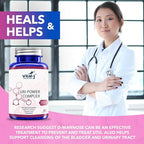4-IN-1 URI POWER COMPLEX 1350mg - D Mannose, Cranberry, Hibiscus, and Dandelion Herb - Naturally Cleanse the Bladder and Urinary Tract 60 capsules – Specialized Approach for UTI Avoidance