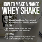 NAKED Whey 1Lb - Only 1 Ingredient, Grass Fed Whey Protein Powder, NSF Certified, Undenatured, No Gmos, No Soy, Gluten Free, Stimulate Growth, Enhance Recovery - 15 Servings