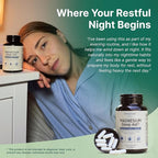 Magnesium Sleep Aid - Magnesium Glycinate Complex for Sleep with Melatonin Supplement - Glycinate 500mg, L-Theanine - 120 Capsules