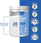 Vitamin Bounty Multi Collagen Peptides Powder for Men & Women (Complex Plus) - 5 Types Hydrolyzed Collagen Protein - Probiotics, Vitamin C & Hyaluronic Acid - Grass Fed Bovine Supplements, 28 Servings