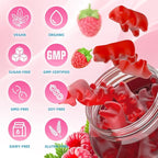 2 Pack Calcium Citrate Gummies, Sugar Free Calcium Citrate 1000mg for Muscle Healthy, Absorption Calcium Supplements for Adults & Kids, Raspberry, 120 Count