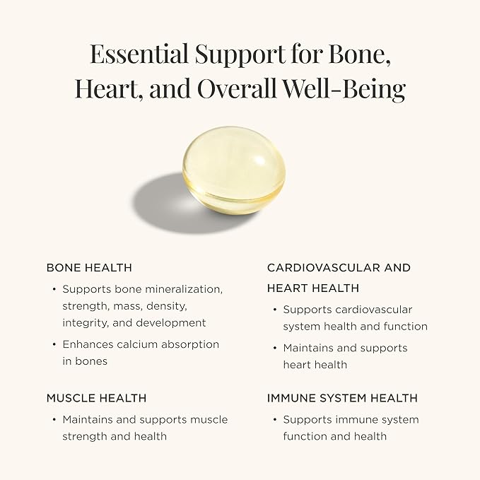 JSHealth Vitamin D3 1000IU Supplement. Vegan D3 Vitamins Support Bone Health, Muscle Strength, Heart Health, Immune Support. Vegan. By Nutritionist Jessica Sepel (60 Tablets)