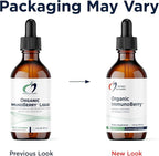 Designs for Health Elderberry Syrup with Wild Cherry Bark - Organic ImmunoBerry Liquid - Astragalus, Shiitake + Maitake Mushroom - Immune Support Supplement for Adults + Kids (118 Servings / 4oz)