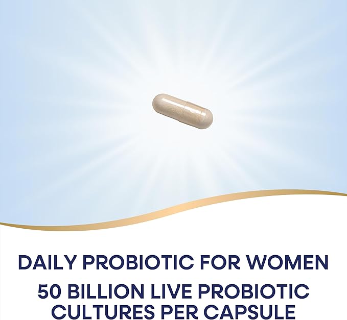 Nature's Way Fortify Optima Women's Probiotics, 50 Billion Live Cultures, 7 Strains, Supports Digestive and Immune Health*, 30 Capsules (Packaging May Vary)