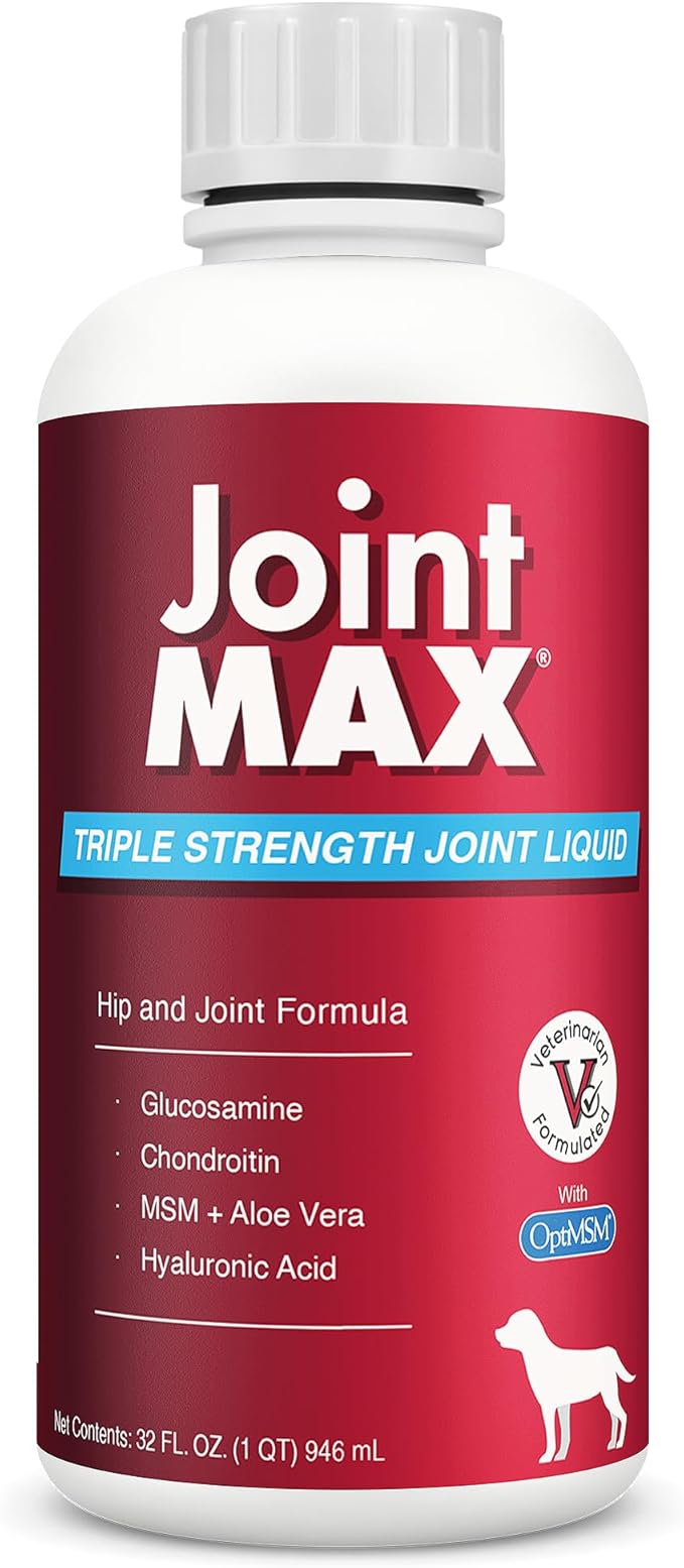 Liquid for Dogs – Glucosamine Chondroitin MSM Hip & Joint Supplement Liquid with Organic Turmeric – All-Natural Dog Joint Support Oil for Mobility, Arthritis, Skin & Coat – 32 fl oz