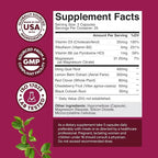 Complete Herbal Menopause Supplement for Women - Soy Free Female Hormone Balance Capsules for Night Sweats Hot Flashes & Mood Swings with Dong Quai, Chaste Berry & Black Cohosh Root - 75 Count