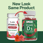 YUM-V'S Maxi Health Vitamin D3 Gummies 5000 IU 125mcg D3 Gummies - Support Immune Support, Strong Bone Health - Non-GMO, Gluten-Free, Dairy-Free, Vitamin D Gummy(120 Count)