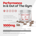 Testosterone Booster for Men with Fadogia Agrestis 1000mg Per Serving - Improve Natural Testosterone production, Increase Energy and Muscle Growth - Workout Supplement USA Made (60 Capsules)