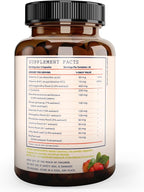 Adrenal Support & Cortisol Manager – Extra Strength Adrenal Fatigue Supplements for Energy, Brain Fog with Ashwagandha, Rhodiola Rosea, L Thyrosine, Holy Basil – 60 Non GMO Pills