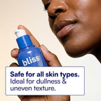 Bliss Renew & Smooth Night Serum – Glycolic Acid + Polyhydroxy Acid Exfoliating Serum – Resurfaces Skin, Smooths Texture & Brightens Tone Overnight – 1 Fl Oz