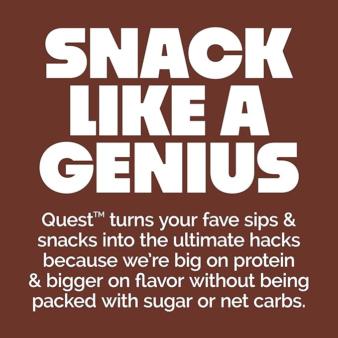 Quest Nutrition Crispy Chocolate Peanut Butter Hero Protein Bar, 18g Protein, 1g Sugar, 3g Net Carb, Gluten Free Protein Snack, Keto Friendly, 4 Count