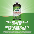 Nature’s Way Chlorofresh Liquid Chlorophyll, Chlorophyllin Copper Complex, Internal Deodorant Supplement, Supports Healthy Skin and Detox Pathways*, Mint Flavored, 16 fl oz